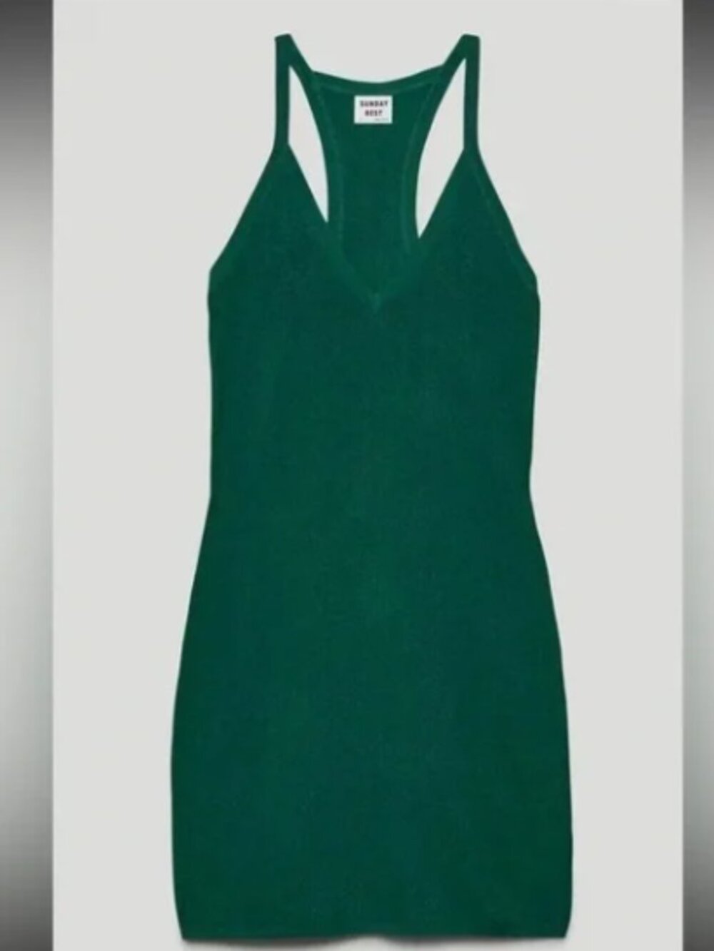 Sunday Best Emerald Green Racerback Slip Dress